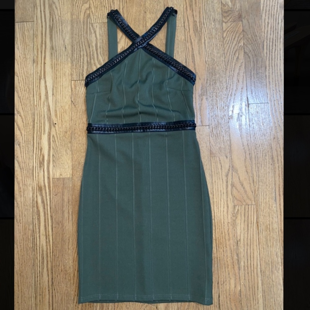 TopShop Green Mini Dress
